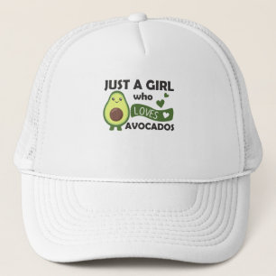 Boné Avocado de menina ama doce abacate