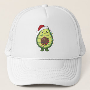 Boné Avocado para o Natal Luzes Engraçadas