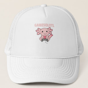 Boné Axolotl Gamesolotl Cute Animais Para Gamers