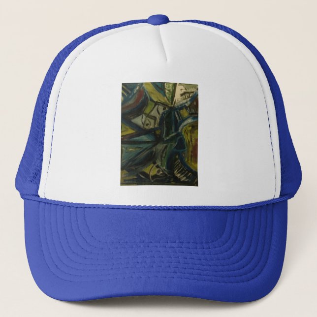 Boné Azul Abstrato (Frente)