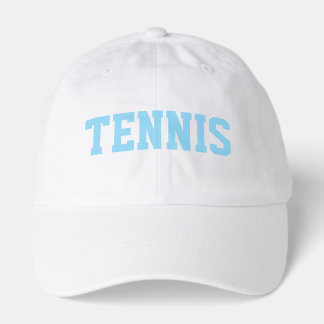 Boné Azul Atlética TENIS Texto Verão Fundo Branco