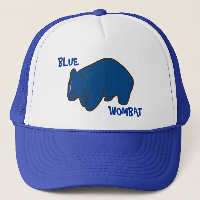 Boné azul de Wombat (Frente)