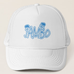 Boné Azul do suaíli de Jambo olá!