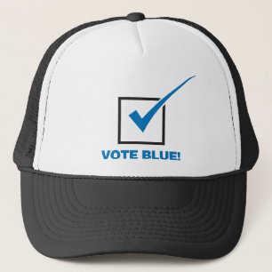 Boné Azul do voto