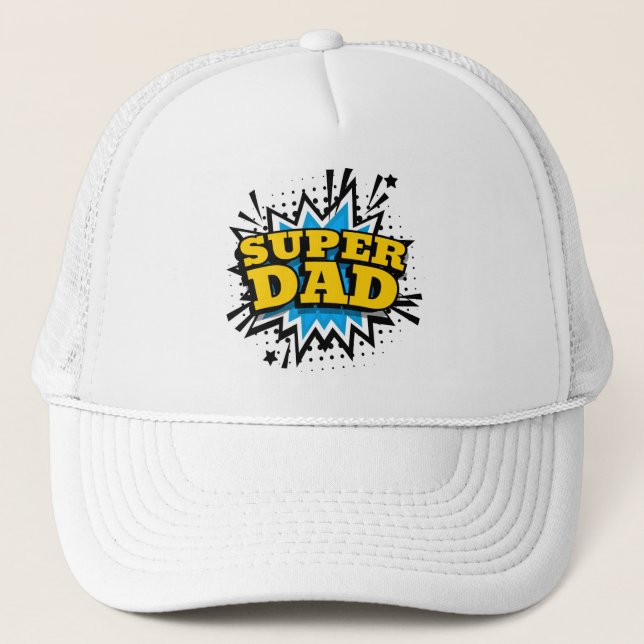 Boné Azul-Pai azul-preto legal branco (Frente)