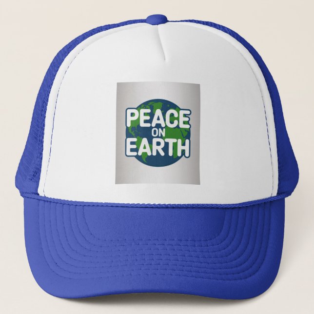 Boné Azul Paz Na Terra  (Frente)