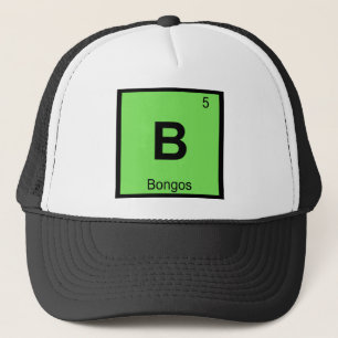 Boné B - Bongos Music Chemistry Símbolo de Mesa Perió
