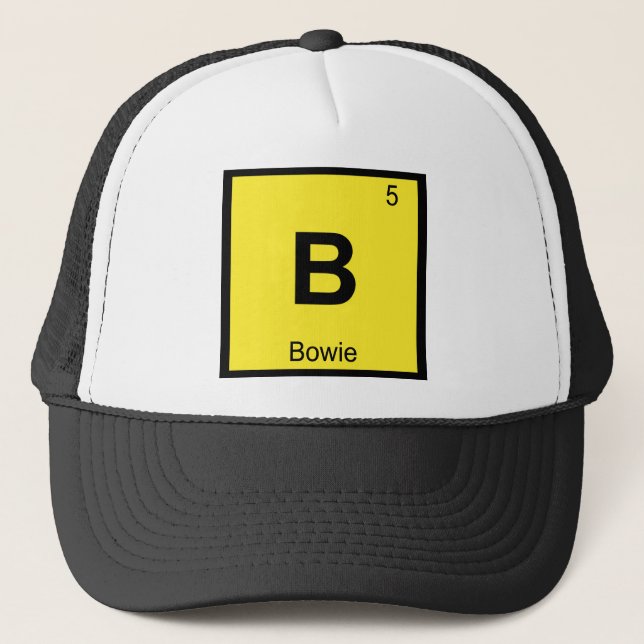 Boné B - Bowie Maryland Química Símbolo da Tabela Perió (Frente)