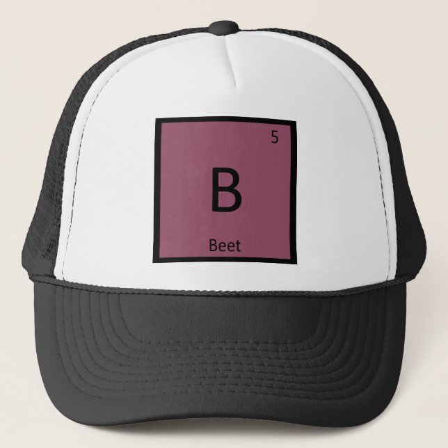 Boné B - Símbolo de Mesa periódica da química da beterr (Frente)