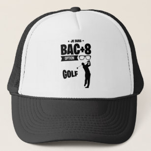 Boné Bac+8 Golf idée cadeau golfeur humor Drôle desport