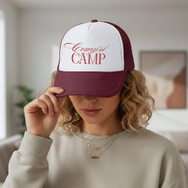 Boné Bachelorette de Camp Red Cowgirl Personalizada