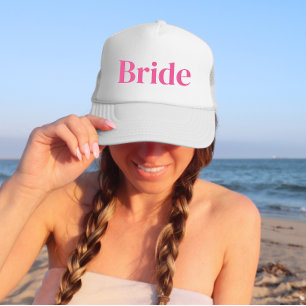 Boné Bachelorette Trucker Hat Rosa Noiva