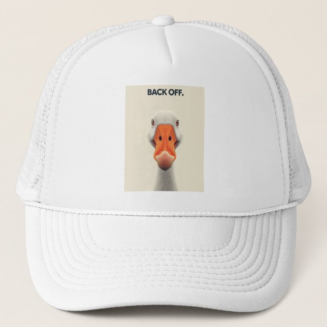 Boné Back Off Goose – Funny Confrontational Animal Desi (Frente)