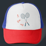 Boné Badminton é para os vencedores! Trucker Hat<br><div class="desc">Chapéu de caminhoneiro Badminton. O Badminton é um idiota não deixa ninguém dizer o contrário. Arte desenhada à mão só para você! Procure mais designs no meu compro!</div>