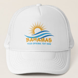 Boné Bahamas de texto personalizado