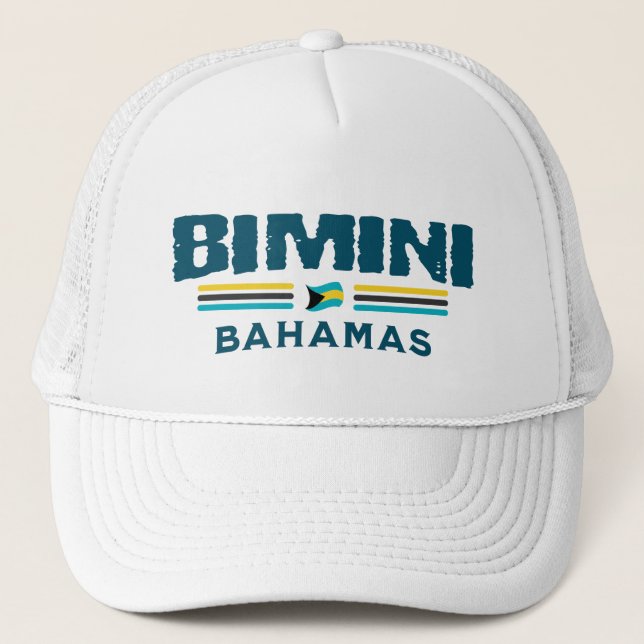 Boné Bahamas Souvenir Gift: Independência de Bimini Bah (Frente)