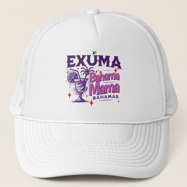 Boné Bahamas Souvenir Presente: Exuma Bahamas Bahama Ma (Frente)
