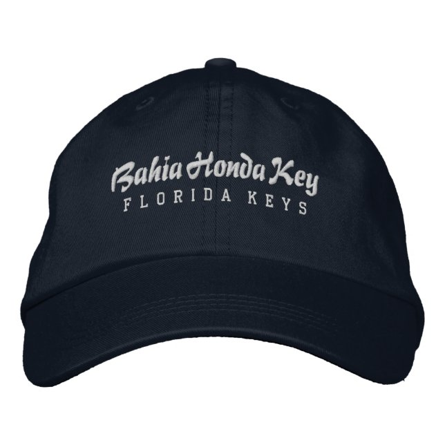 Boné Bahia Honda Key Florida Boriderou Chapéu Baseball  (Frente)