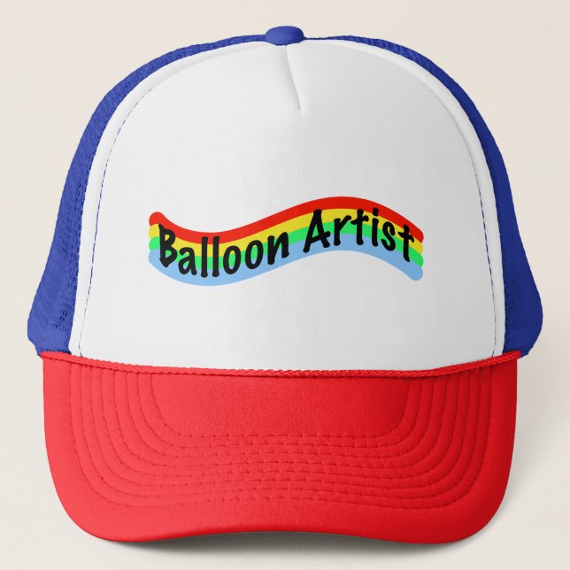 Boné Ballon Artista Colorida Trucker Hat (Frente)