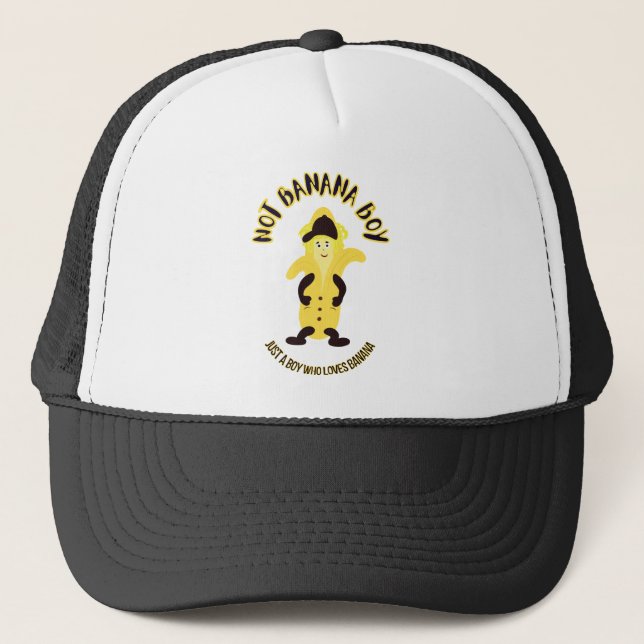 Boné Banana amarela engraçada (Frente)