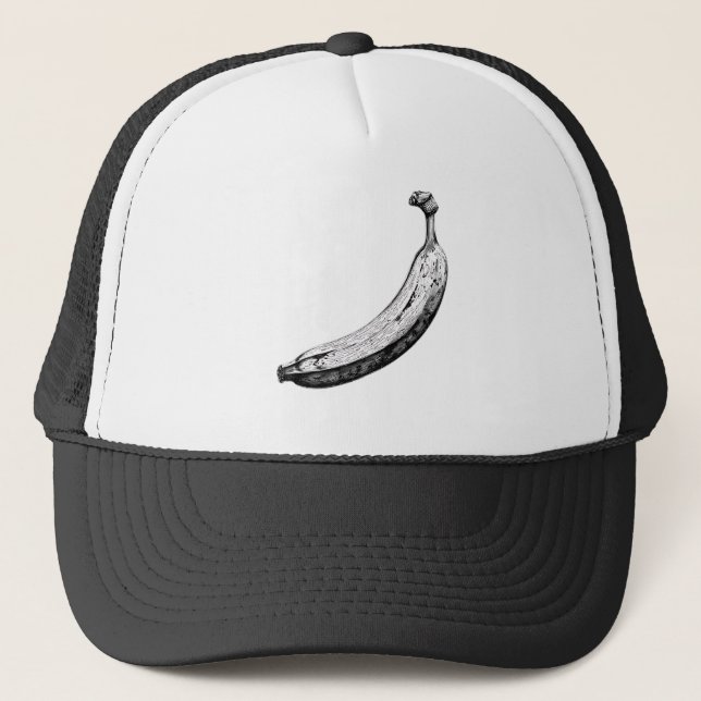Boné Banana Preto e Branco (Frente)