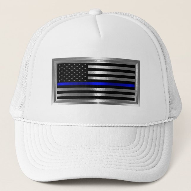 Boné Bandeira Americana Aplicação Azul para Forças da L (Frente)