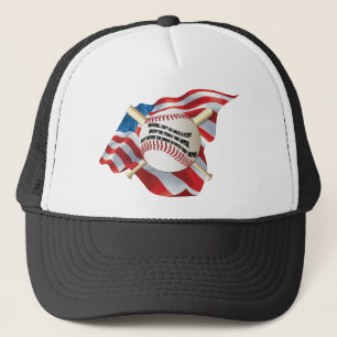 Boné Bandeira Americana Baseball