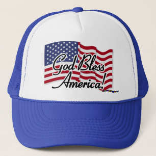 Boné Bandeira americana - deus abençoe América!