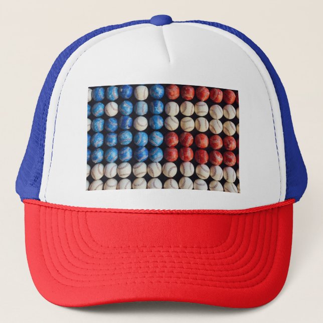 Boné Bandeira Americana do Baseball (Frente)