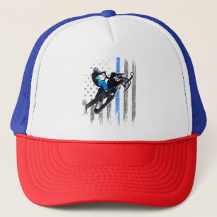 Boné Bandeira Americana Snowmobile Shirt Men Snowmobile