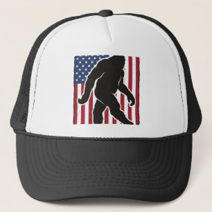 Boné Bandeira Americana Vintage Silhueta de Pé Grande V