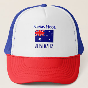 Boné Bandeira Australiana Austrália Azul Personalizado