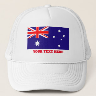 Boné Bandeira australiana de chapéus feitos sob
