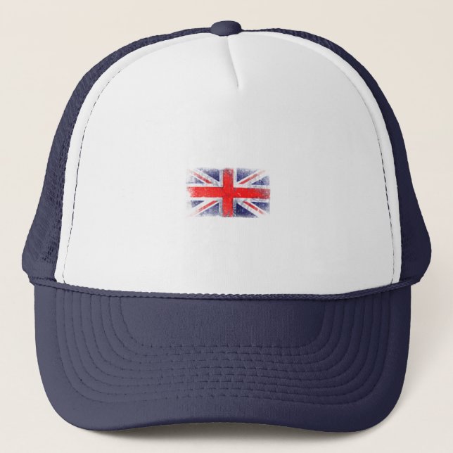 Boné bandeira azul e vermelha da Inglaterra (Frente)