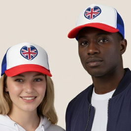 Boné Bandeira britânica clássica Union Jack do Reino Un