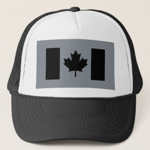 Boné Bandeira Canadense em Estilo Preto