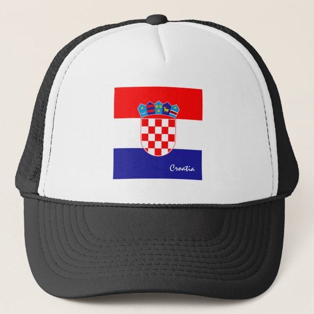 Boné Bandeira croata e fãs desportivos (Frente)
