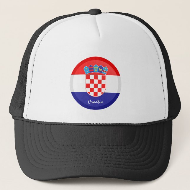 Boné Bandeira croata e fãs desportivos (Frente)