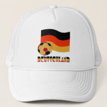 Bandeira da Alemanha com Bola de Futebol Borda Cin
