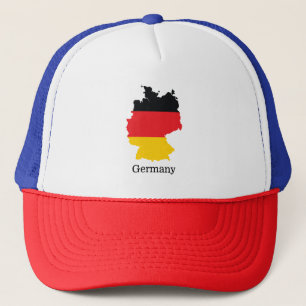 Boné Bandeira da Alemanha no Design de Souvenir de Mapa