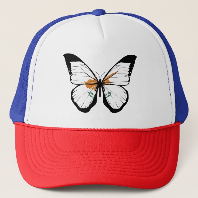 Boné Bandeira da Borboleta de Chipre (Frente)