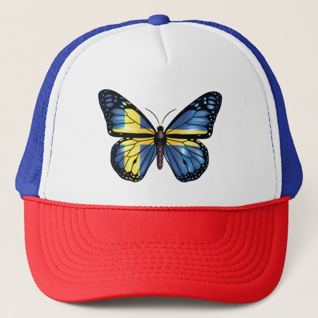 Boné bandeira da borboleta suecia (Frente)