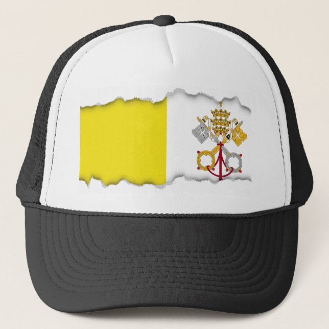 Boné Bandeira da Cidade do Vaticano (Frente)