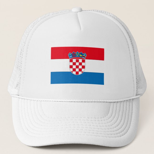 Boné Bandeira da Croácia (Frente)