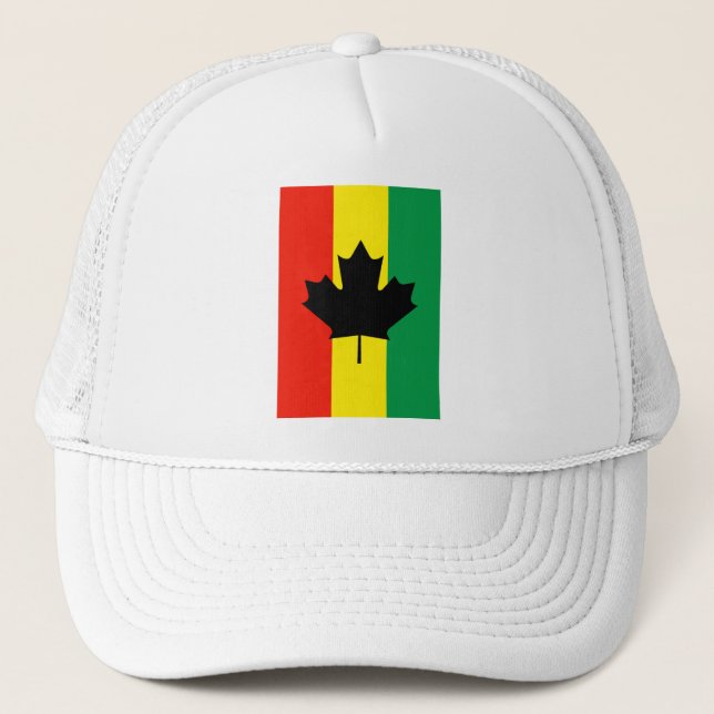 Boné Bandeira da folha de bordo da reggae de Rasta (Frente)