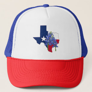 Boné Bandeira da forma do estado de Texas e chapéu do