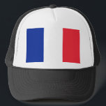 Boné Bandeira da França<br><div class="desc">Bandeira da França - Tricolor de azul,  branco e vermelho.</div>