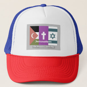Boné Bandeira da Paz em Jerusalém