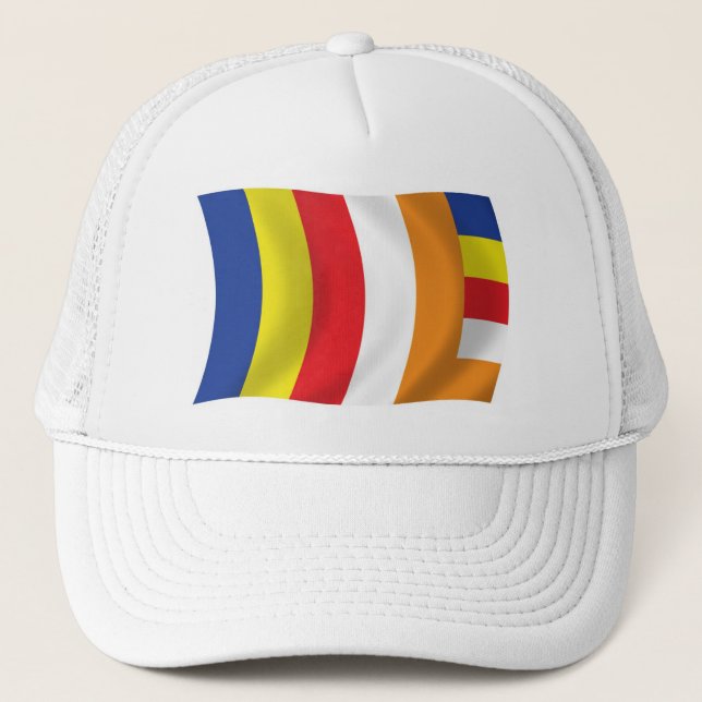 Boné Bandeira da Religião Budista Chapéu (Frente)