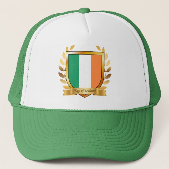 Boné Bandeira da República da Irlanda Escudo (Frente)